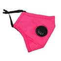 BRIGHT PINK COTTON MASK WITH VALVE